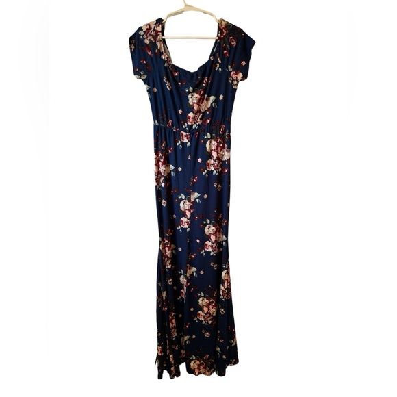 PINKBLUSH MATERNITY OFF SHOULDER FLORAL BODYCON DRESS - Picture 5 of 6